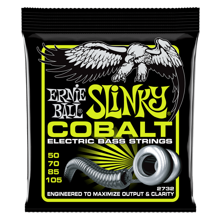 Ernie Ball Regular Slinky Cobalt Electric Bass Strings, 50-105 Gauge - Industrie Music