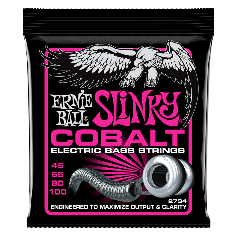 Ernie Ball Super Slinky Cobalt Electric Bass Strings - 45-100 Gauge - Industrie Music