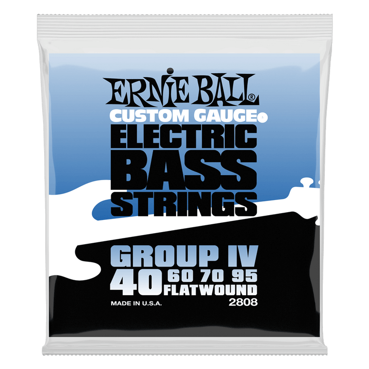 Ernie Ball Flatwound Group IV Electric Bass String, 40-95 Gauge - Industrie Music