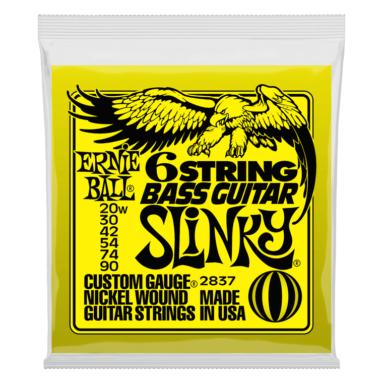 Ernie Ball Slinky W/ Small Ball End 29 5/8 Scale Bass Guitar 6-String 20-90 Gauge - Industrie Music