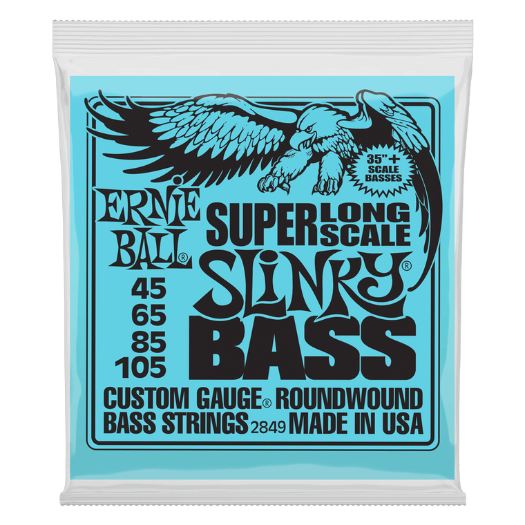 Ernie Ball Super Long Scale Slinky Electric Bass Strings - 45-105 Gauge - Industrie Music