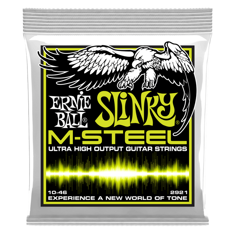 Ernie Ball Regular Slinky M-Steel Electric Guitar Strings, 10-52 Gauge - Industrie Music