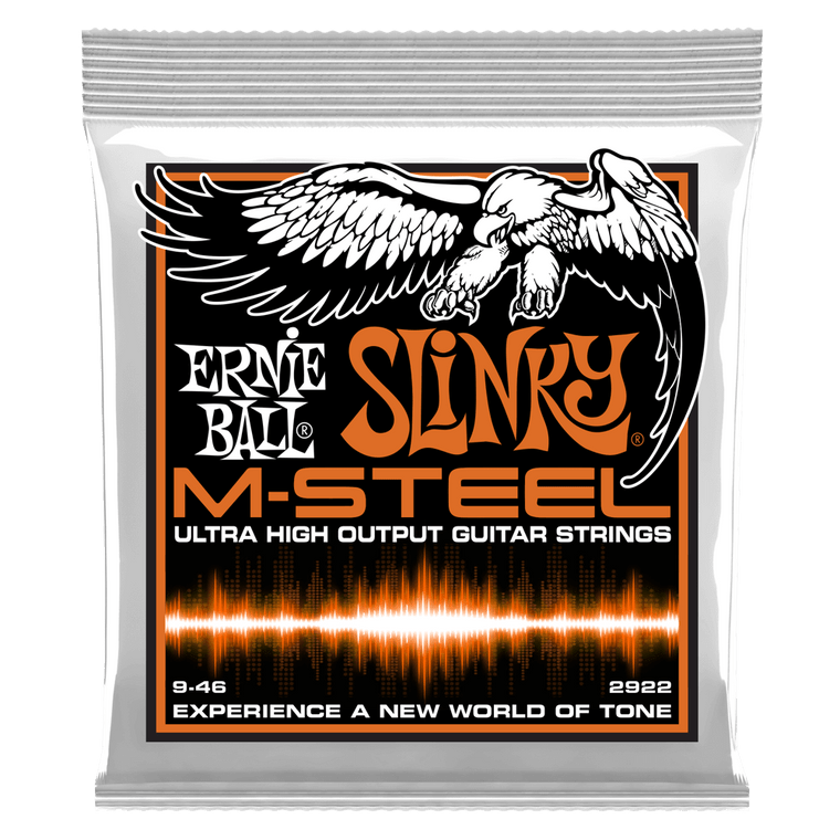 Ernie Ball Hybrid Slinky M-Steel Electric Guitar Strings, 9-46 Gauge - Industrie Music