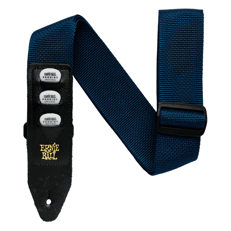 Ernie Ball Pickholder Polypro Strap - Navy - Industrie Music