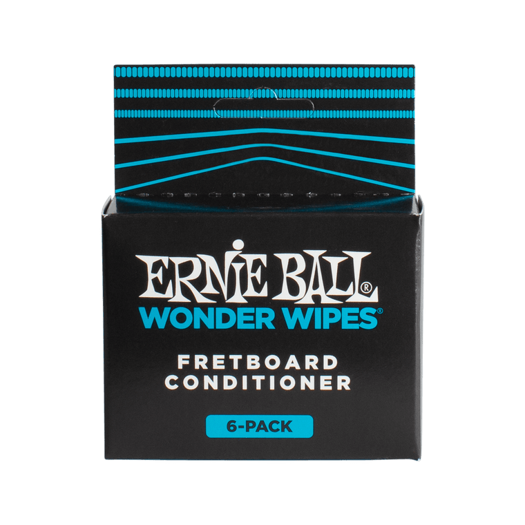 Ernie Ball Wonder Wipes Fretboard Conditioner, 6-Piece - Industrie Music