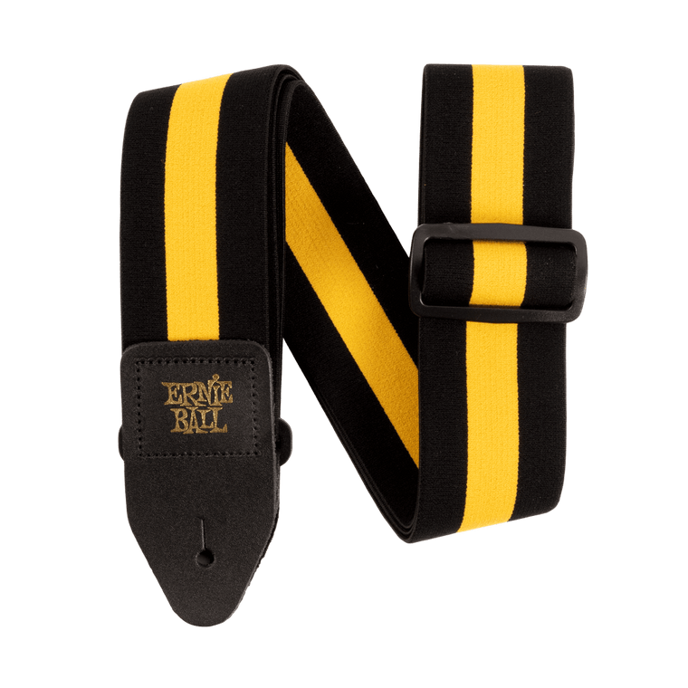 Ernie Ball Stretch Comfort Strap - Racer Yellow - Industrie Music