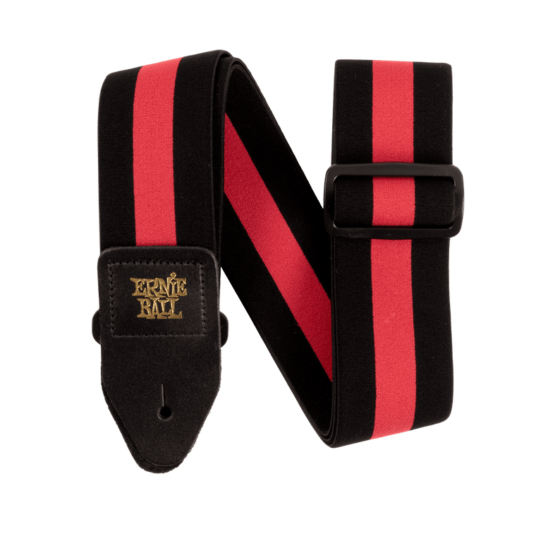 Ernie Ball Stretch Comfort Strap - Racer Red - Industrie Music