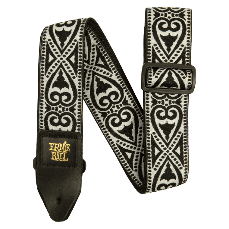 Ernie Ball Black Heart Jacquard Strap - Industrie Music