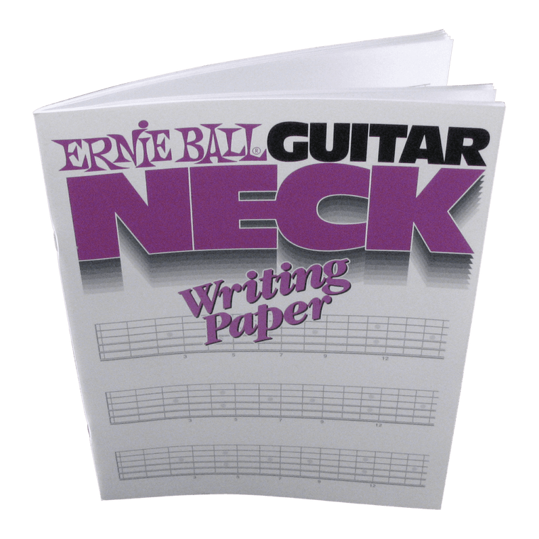 Ernie Ball Guitar Neck Writing Paper