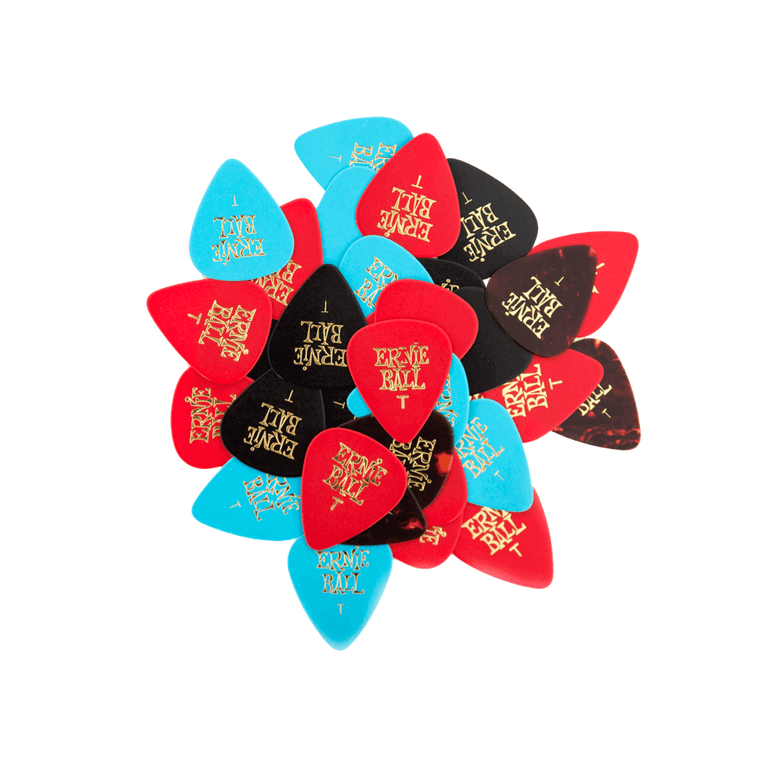 Ernie Ball Thin Assorted Cellulose Picks, bag of 144   - Industrie Music