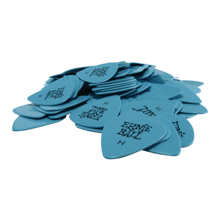 Ernie Ball Heavy Blue Cellulose Picks bag of 144   - Industrie Music