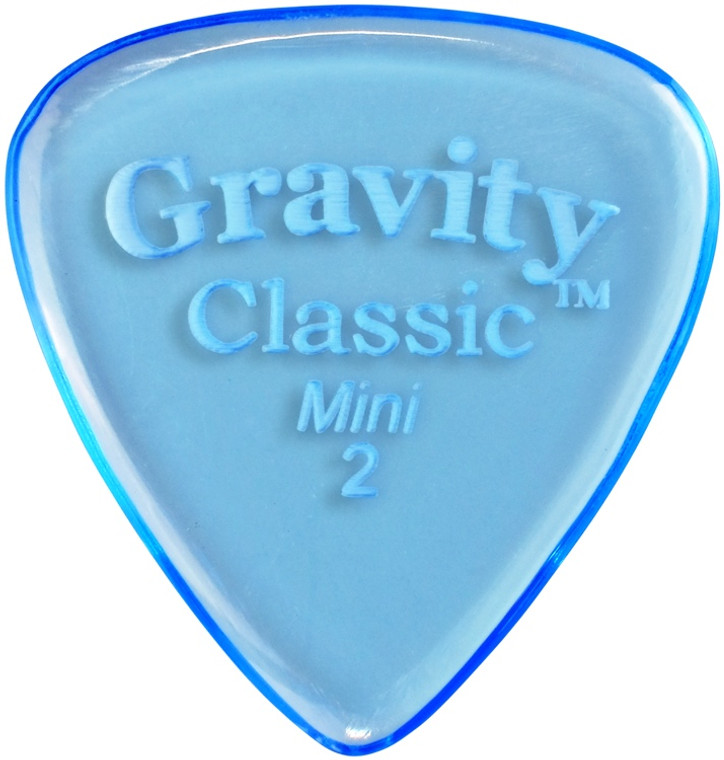 Gravity Picks Classic Mini (Jazz) 2mm Polished Blue