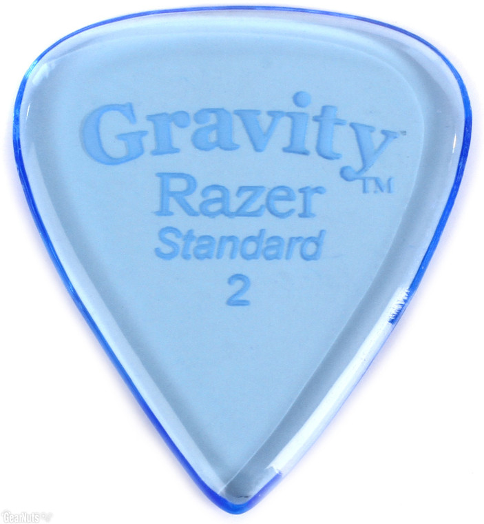 Gravity Picks Razer Standard 2mm Polished Blue
