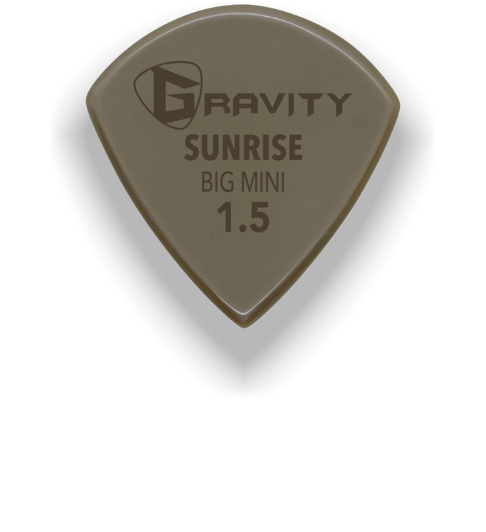 Gravity Picks Sunrise Gold Big Mini 1.5mm Polished Tan