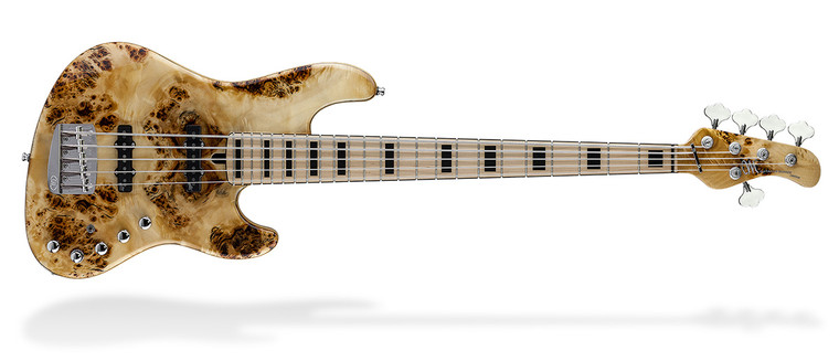 Mayones Bass Guitars Jabba Custom EP 5 String Natural Eye Poplar