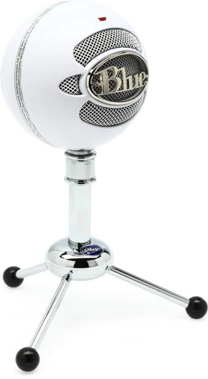 Blue Microphones Snowball USB Mic with Tripod Stand - Textured White