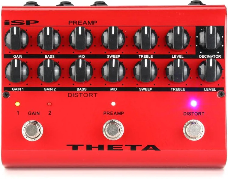 ISP Technologies Theta Preamp Distortion Pedal with Decimator Noise Reduction