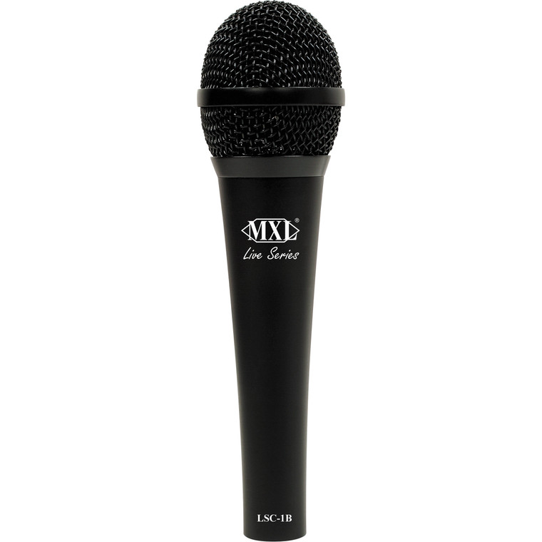 MXL LSC-1B Hand Held Condenser Vocal Mic, with 3 mic capsules Black