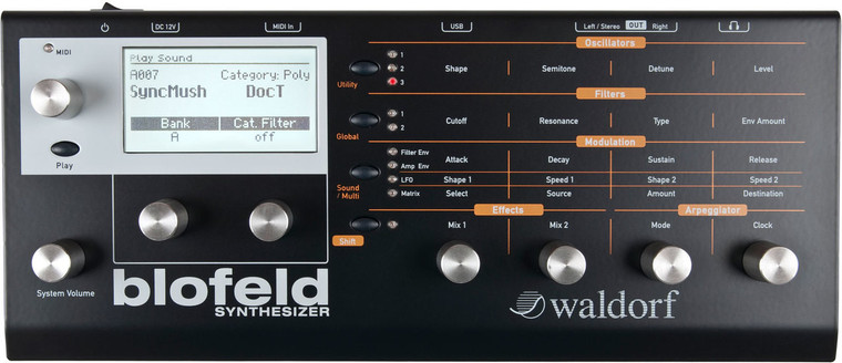 Waldorf Blofeld Desktop Black Synth