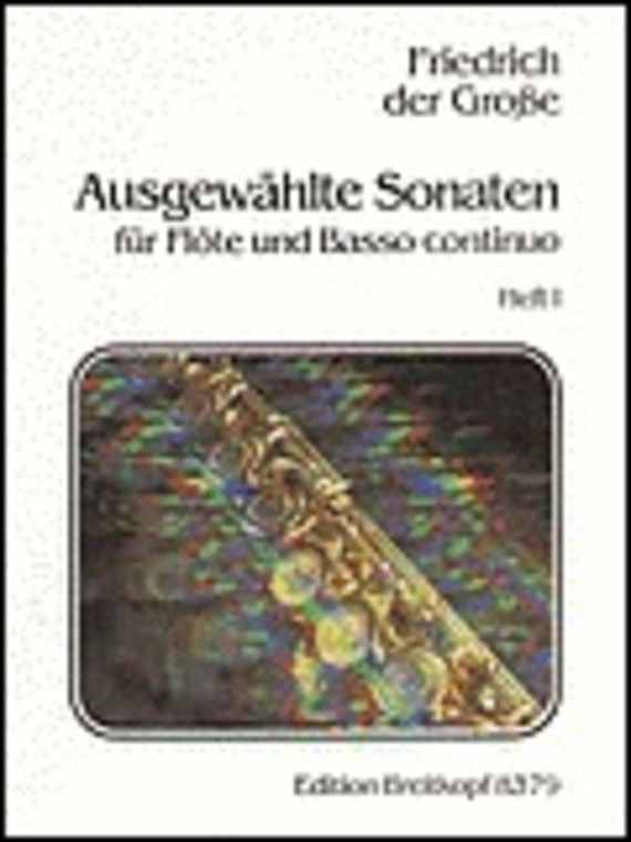 Selected Sonatas Bk 1 Fl/Pno