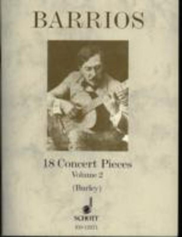 Barrios 18 Concert Pieces Vol 2 Guitar Ed Burley