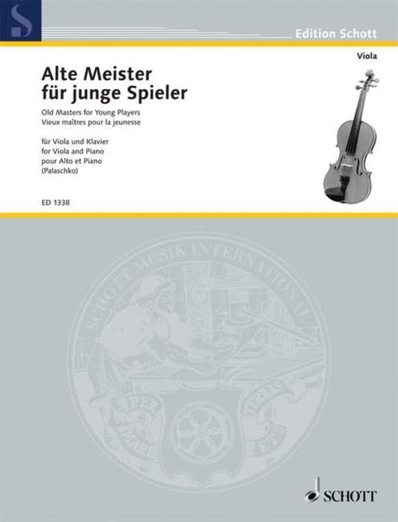 Old Masters For Young Players Viola/Piano