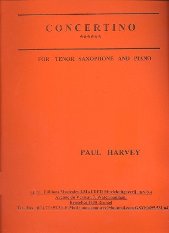 Concertino Tenor Sax And Piano