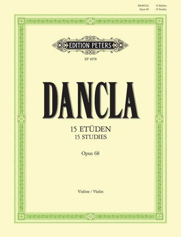 Dancla 15 Studies Op 68 Violin