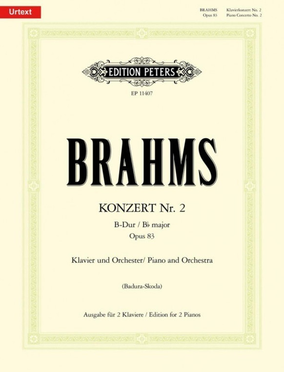 Brahms Piano Concerto No 2 B Flat Op 83 2 P4 H