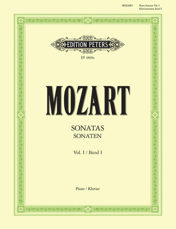 Mozart Sonatas Vol 1 Urtext