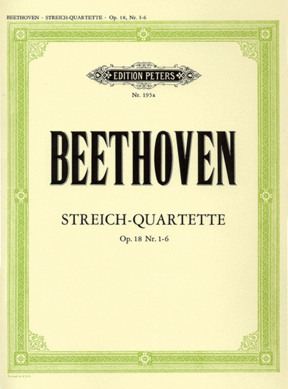 Beethoven String Quartets Vol 1 Op 18 No 1 6
