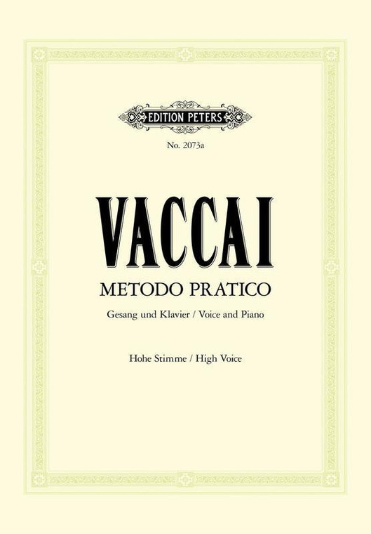 Vaccai Practical Method High Voice