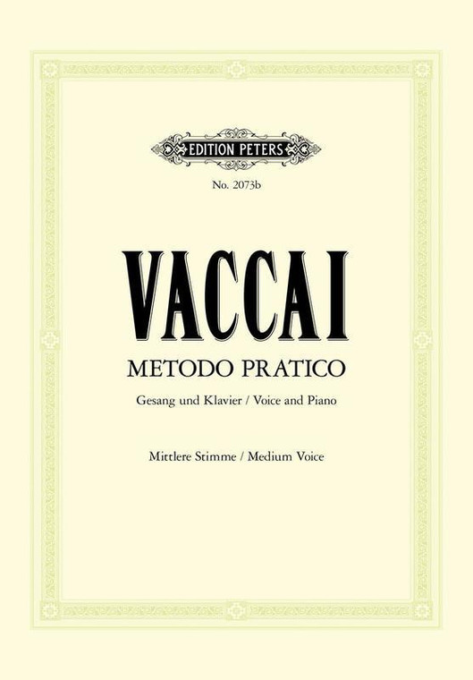 Vaccai Practical Method Medium Voice