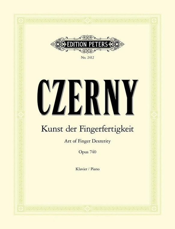 Czerny Art Of Finger Dexterity Op 740 Complete