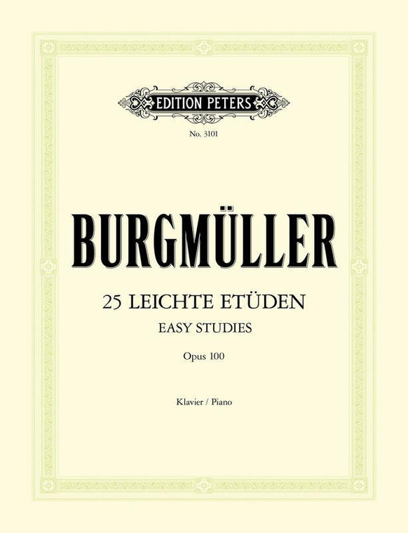 Burgmuller 25 Easy & Progressive Studies Op 100