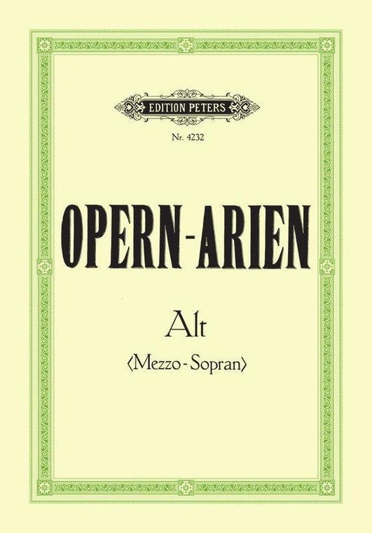 Opera Arias For Contralto/Mezzo Soprano