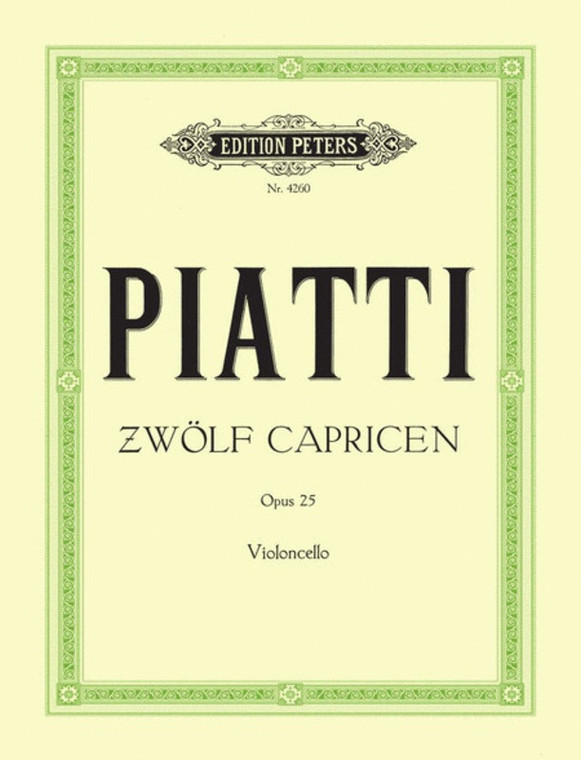 Piatti 12 Caprices Op 25 Cello