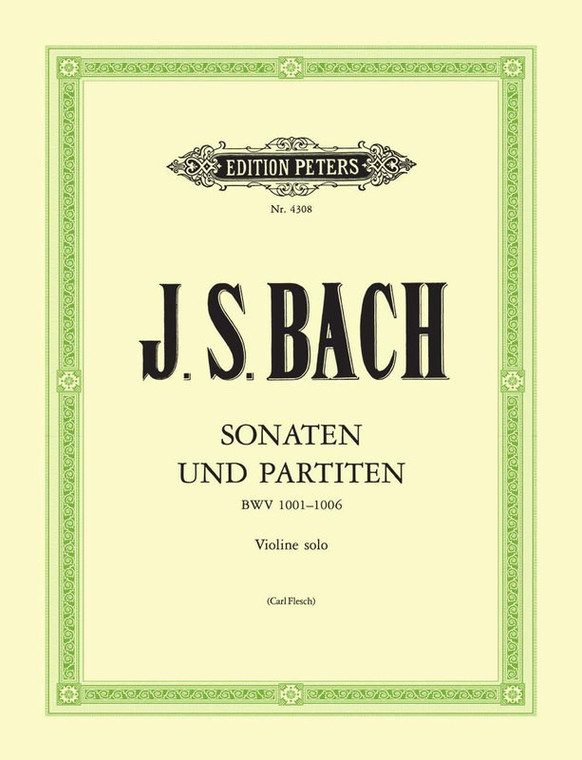 Bach Sonatas And Partitas Bwv 1001 1006 Violin
