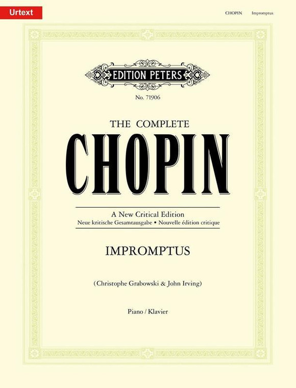 Chopin Impromptus New Critical Edition