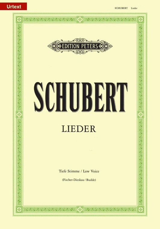 Schubert 54 Songs Vol 2 Low Voice Urtext