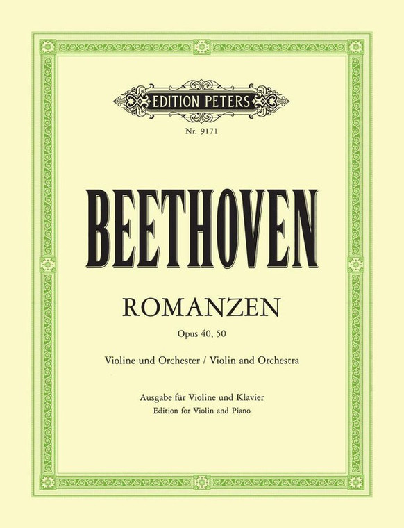Beethoven 2 Romances Op 40 G Op 50 F Violin/Piano