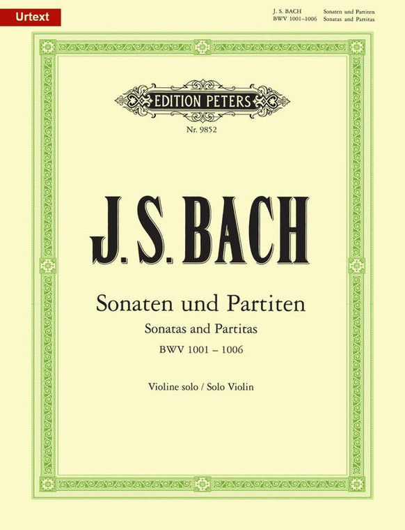 6 Sonatas And Partitas Bwv 1001 1006 Violin Solo Urtext