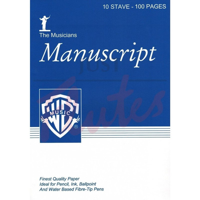 Manuscript A4 10 Stave 100 Pp White Pad