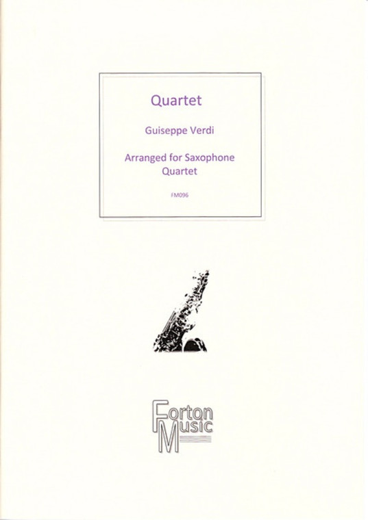 String Quartet In E Min For Saxophone Satb