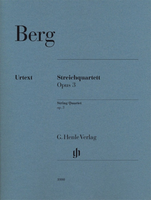 Berg String Quartet Op 3 Parts