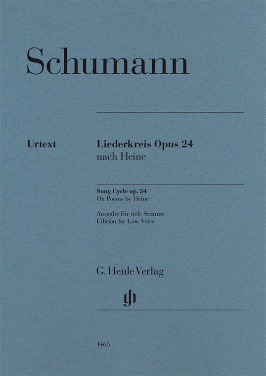 Schumann Liederkreis Op 24 Low Voice