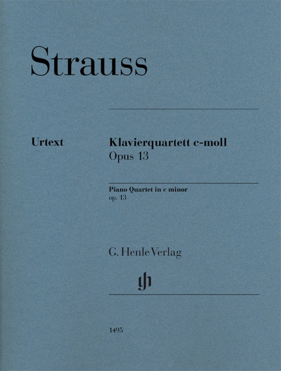 Strauss Piano Quartet C Minor Op 13 Sc/Pts