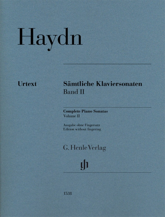 Haydn Piano Sonatas Vol 2 Urtext Without Fingering