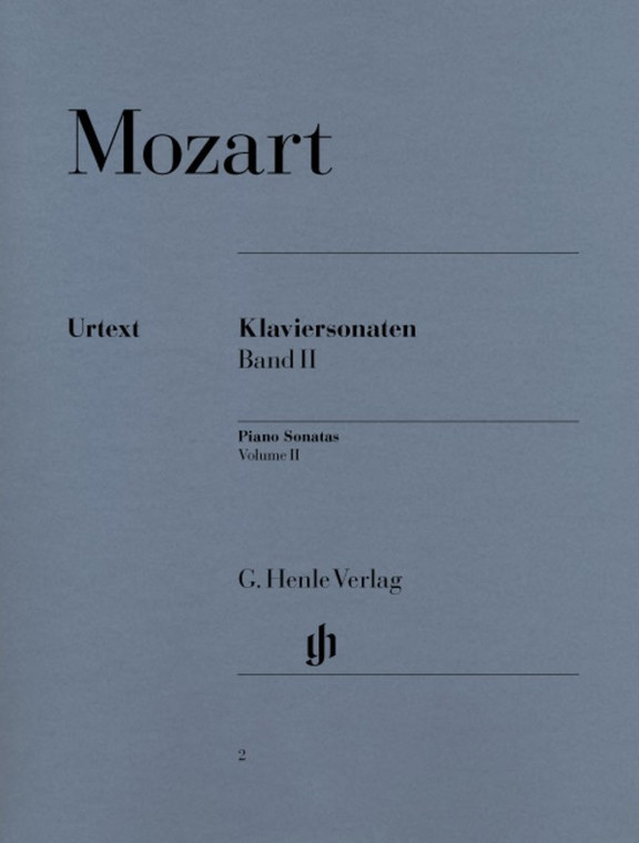 Mozart Piano Sonatas Vol 2 Urtext