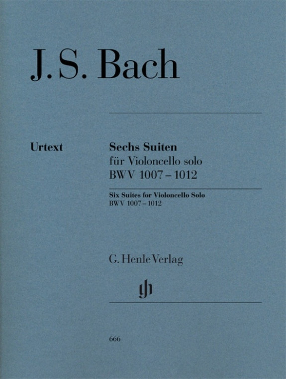 Bach 6 Suites Bwv 1007 1012 Cello Solo Urtext